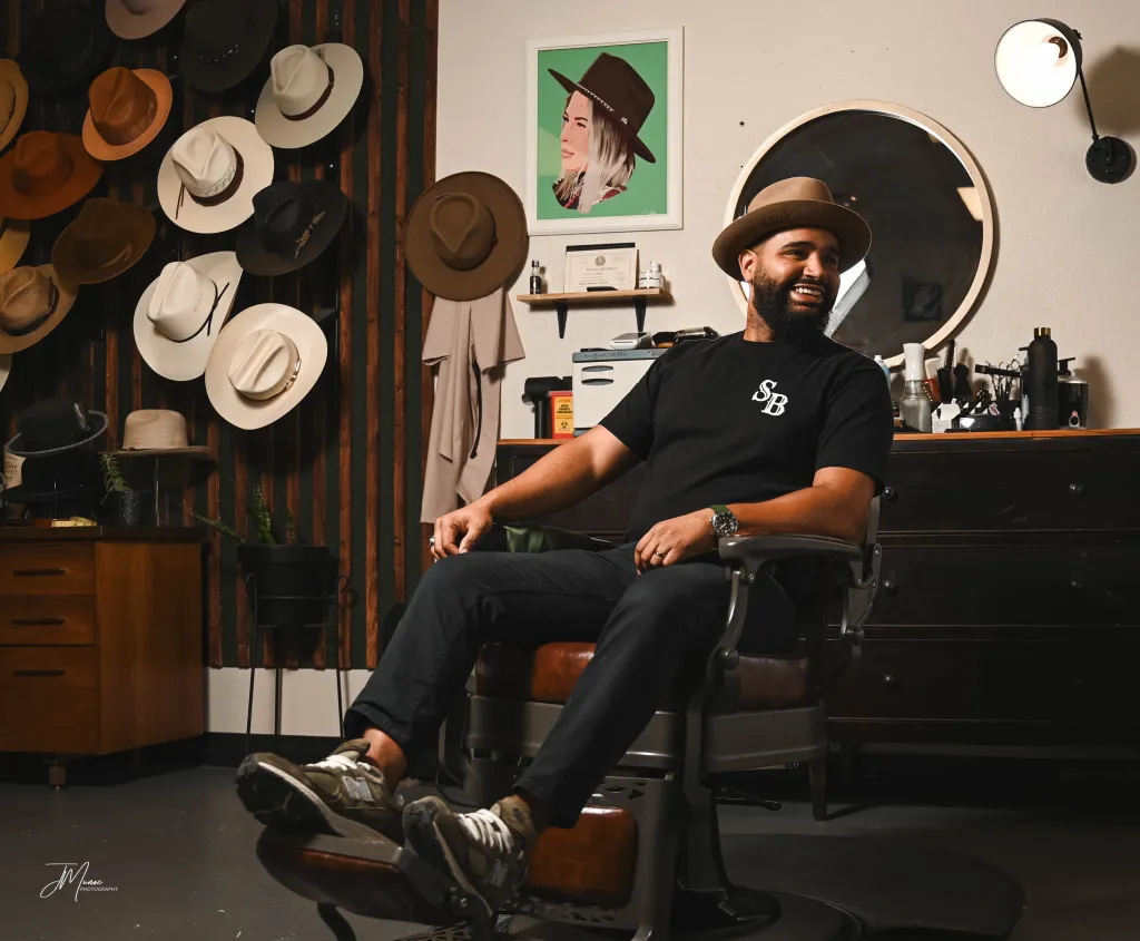 Henny, owner and master barber at Señor Brims Barbershop in Allen TX
